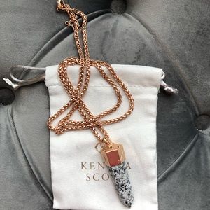 Kendra Scott Jayce Necklace in Gray Granite